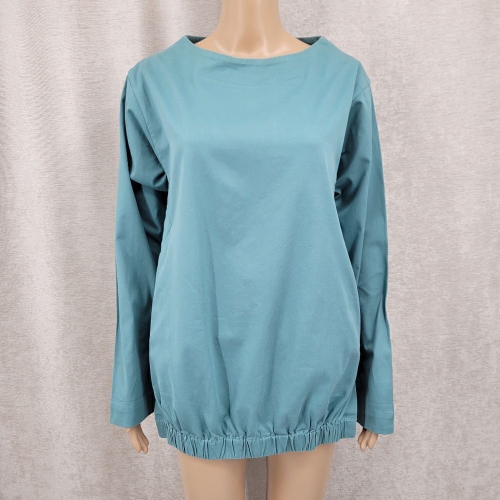 Beira Brazilian Designer Luxury Pullover Unisex Teal Monochromatic